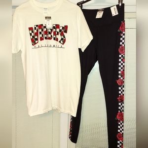 Matching shirt and legging set from rue 21! Size M